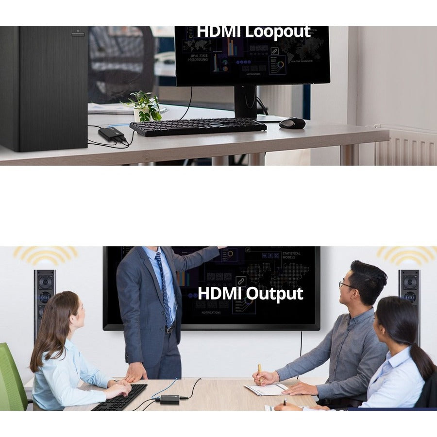 SIIG 1080p HDMI USB KVM Over Cat6 Extender - 70m — CE-H27411-S1