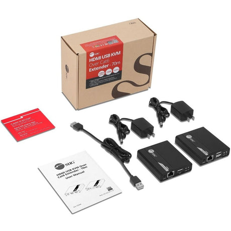 SIIG 1080p HDMI USB KVM Over Cat6 Extender - 70m — CE-H27411-S1