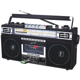 Supersonic 4 Band Radio & Cassette Player + Cassette To Mp3 Converter & Bluetooth — SC-3201BTBLACK