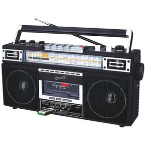 Supersonic 4 Band Radio & Cassette Player + Cassette To Mp3 Converter & Bluetooth — SC-3201BTBLACK