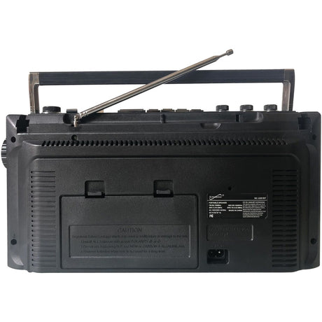 Supersonic 4 Band Radio & Cassette Player + Cassette To Mp3 Converter & Bluetooth — SC-3201BTBLACK