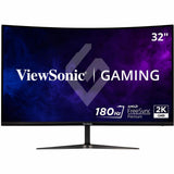 ViewSonic VX3218C-2K 32 Inch Curved 1ms 1440p 180hz Gaming Monitor with FreeSync Premium, Eye Care, HDMI and Display Port — VX3218C-2K