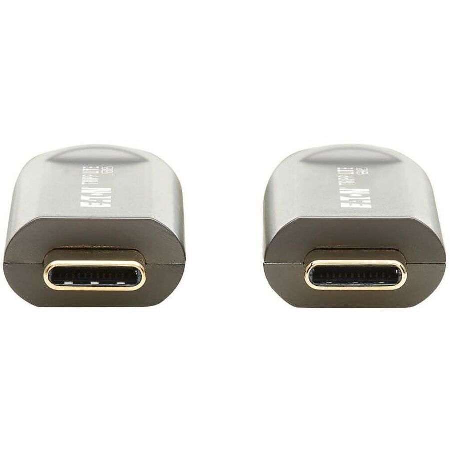 Eaton Tripp Lite Series USB-C AOC Cable (M/M) - USB 3.2 Gen 2 (10 Gbps) Plenum-Rated Fiber Active Optical Cable - Data Only, Black, 30 m (98 ft.) — U420F-30M-D3