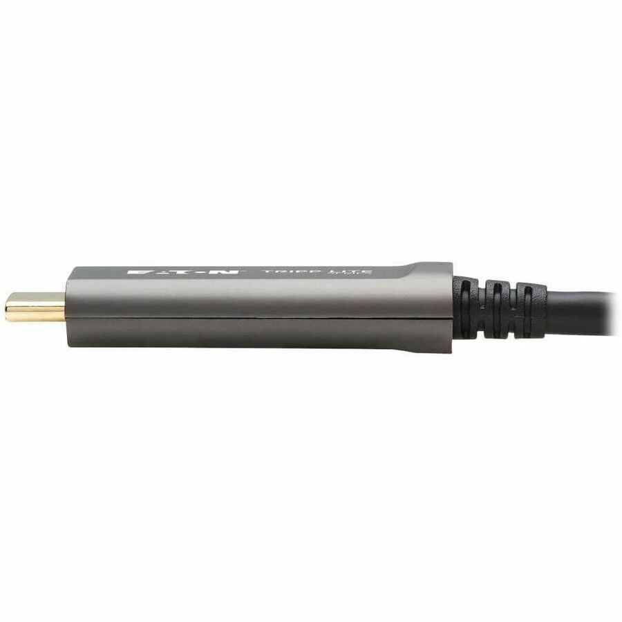 Eaton Tripp Lite Series USB-C AOC Cable (M/M) - USB 3.2 Gen 2 (10 Gbps) Plenum-Rated Fiber Active Optical Cable - Data Only, Black, 30 m (98 ft.) — U420F-30M-D3
