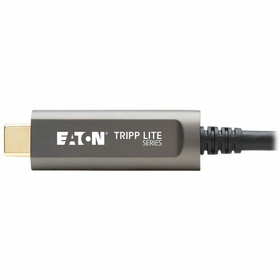 Eaton Tripp Lite Series USB-C AOC Cable (M/M) - USB 3.2 Gen 2 (10 Gbps) Plenum-Rated Fiber Active Optical Cable - Data Only, Black, 30 m (98 ft.) — U420F-30M-D3