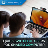 Adesso CyberTrack F1 Webcam - Window Hello Certified - 2.1 Megapixel - 30 fps - USB 2.0 - 1 Each — CyberTrack K1