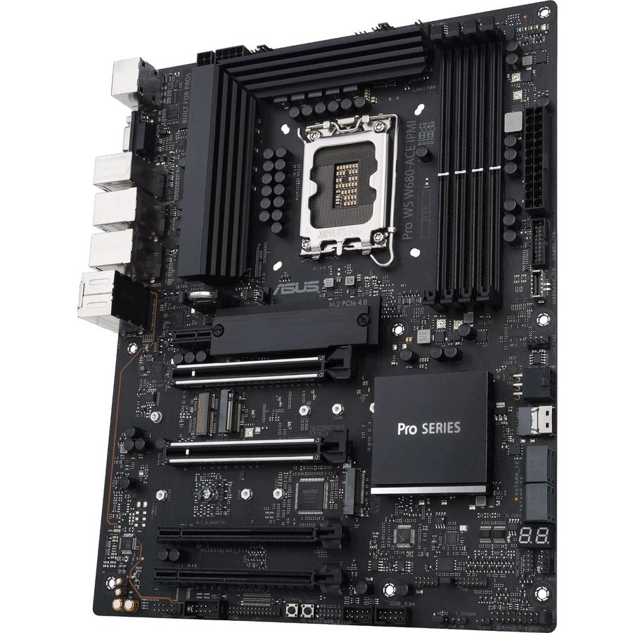Asus Pro WS W680-ACE IPMI Workstation Motherboard - Intel W680 Chipset - Socket LGA-1700 - ATX — ProWSW680-ACEIPMI