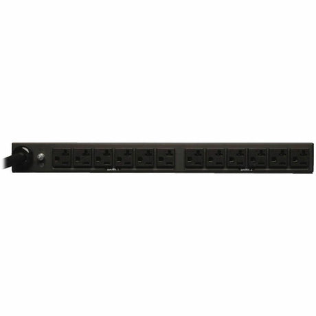 Eaton Tripp Lite Series 2.9kW Single-Phase Basic PDU with ISOBAR Surge Protection, 120V, 3840 Joules, 12 NEMA 5-15/20R Outlets, L5-30P Input, 15 ft. Cord, 1U Rack-Mount, TAA — PDUH30-ISO