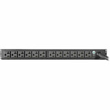 Eaton Tripp Lite Series 2.9kW Single-Phase Basic PDU with ISOBAR Surge Protection, 120V, 3840 Joules, 12 NEMA 5-15/20R Outlets, L5-30P Input, 15 ft. Cord, 1U Rack-Mount, TAA — PDUH30-ISO