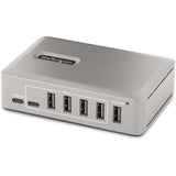 StarTech.com 10-Port USB-C Hub, 8x USB-A + 2x USB-C, Self-Powered w/ 65W Power Supply, USB 3.1 10Gbps Desktop/Laptop USB Hub w/ Charging — 10G8A2CS-USB-C-HUB