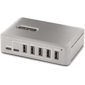 StarTech.com 10-Port USB-C Hub, 8x USB-A + 2x USB-C, Self-Powered w/ 65W Power Supply, USB 3.1 10Gbps Desktop/Laptop USB Hub w/ Charging — 10G8A2CS-USB-C-HUB