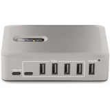 StarTech.com 10-Port USB-C Hub, 8x USB-A + 2x USB-C, Self-Powered w/ 65W Power Supply, USB 3.1 10Gbps Desktop/Laptop USB Hub w/ Charging — 10G8A2CS-USB-C-HUB