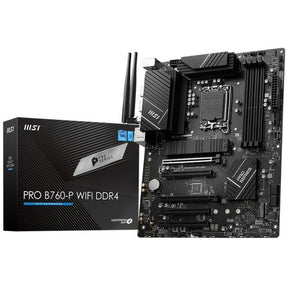 MSI Pro B760-P WIFI DDR4 Gaming Desktop Motherboard - Intel B760 Chipset - Socket LGA-1700 - ATX — PROB760PWIFID4