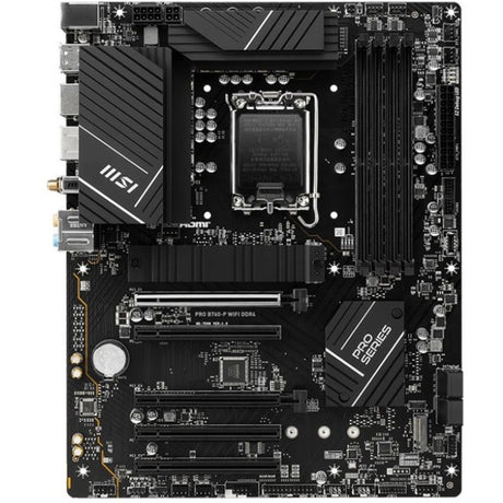 MSI Pro B760-P WIFI DDR4 Gaming Desktop Motherboard - Intel B760 Chipset - Socket LGA-1700 - ATX — PROB760PWIFID4