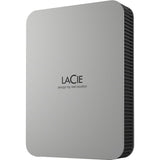 LaCie Mobile Drive STLP4000400 4 TB Portable Hard Drive - 3.5" External - Moon Silver — STLP4000400
