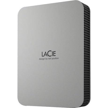 LaCie Mobile Drive STLP4000400 4 TB Portable Hard Drive - 3.5" External - Moon Silver — STLP4000400