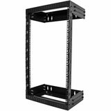 StarTech.com 2-Post 18U Heavy-Duty Wall Mount Network Rack, 19" Open Frame Server Rack with Adjustable Depth, Data Rack for IT Equipment~ — RACK-18U-20-WALL-OA