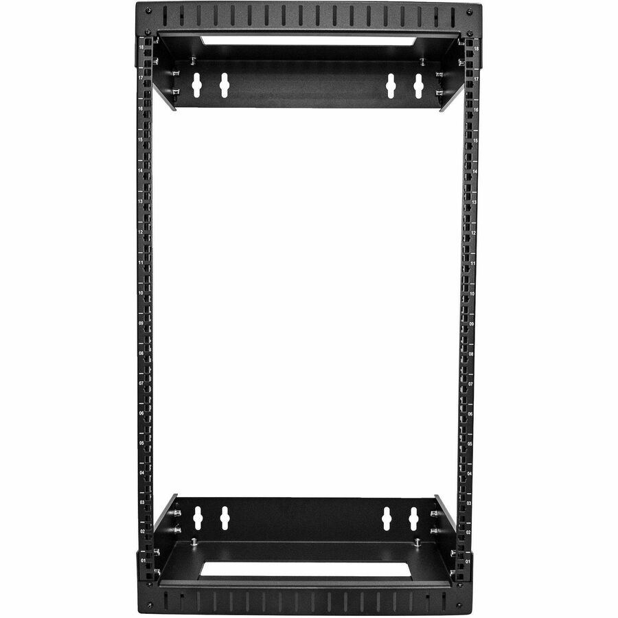 StarTech.com 2-Post 18U Heavy-Duty Wall Mount Network Rack, 19" Open Frame Server Rack with Adjustable Depth, Data Rack for IT Equipment~ — RACK-18U-20-WALL-OA