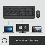 Logitech Signature MK650 Combo for Business, Wireless Mouse and Keyboard, Logi Bolt, Bluetooth, SmartWheel, Globally Certified, Graphite — 920-010909