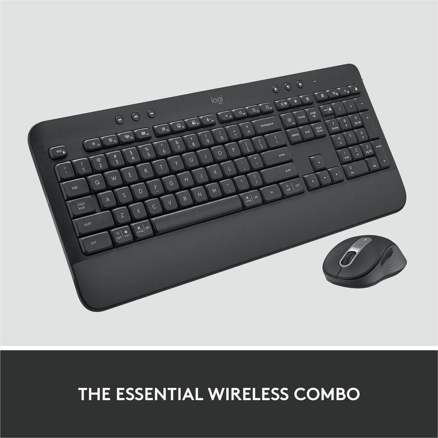 Logitech Signature MK650 Combo for Business, Wireless Mouse and Keyboard, Logi Bolt, Bluetooth, SmartWheel, Globally Certified, Graphite — 920-010909