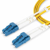 StarTech.com 40m (131ft) LC to LC (UPC) OS2 Single Mode Duplex Fiber Optic Cable, 9/125, 100G, Low Insertion Loss, LSZH Fiber Jumper Cord — SMDOS2LCLC40M