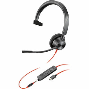 Poly Blackwire 3315 Monaural USB-C Headset +3.5mm Plug +USB-C/A Adapter — 8X217AA