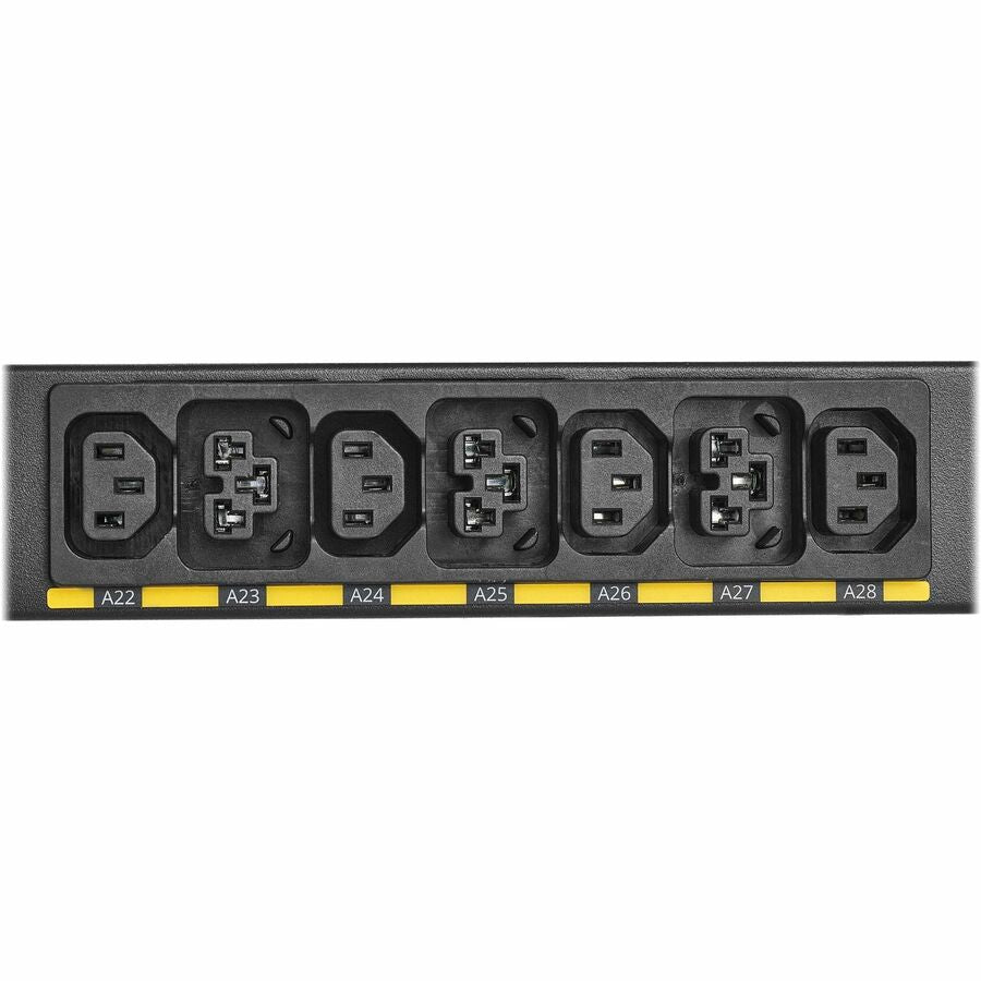 Eaton Universal-Input Metered PDU G4, 208V and 415/240V, 42 Outlets, Input Cable Sold Separately, 72-Inch 0U Vertical — EVMIGU23X