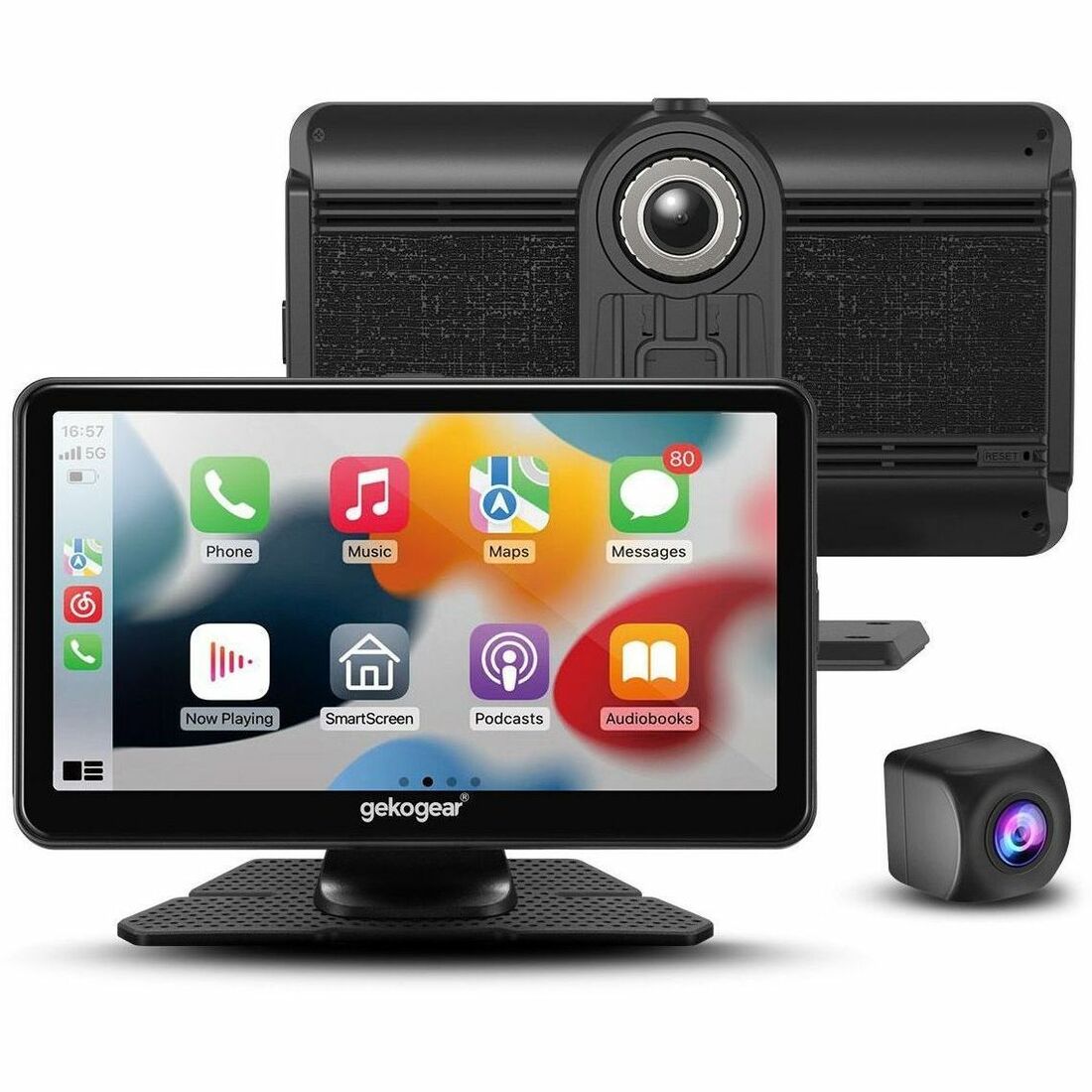 GekoGear Orbit C110 7" Infotainment Display with Dash Cam and Backup Cam — OrbitC110