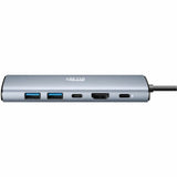 Adesso AUH-4035 7 in 1 Docking Station, Supports USB C to x1 4K HDMI, 3x USB-A 3.2, 1x PD, 1x Micro SD, 1x SD Card — AUH-4035