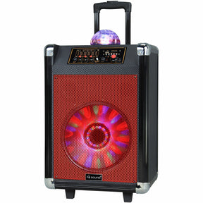 Supersonic IQ-3612DJBT Portable Bluetooth Speaker System - 30 W RMS - Red — IQ-3612DJBT-RED