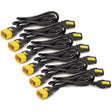 APC NetShelter Power Cord Kit (6 ea), Locking, C13 to C14, 1.8m, North America — AP8706S-NA
