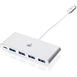 IOGEAR USB-C to 4 Port USB-A Hub with Power Delivery Pass-Through — GUH3C4PD