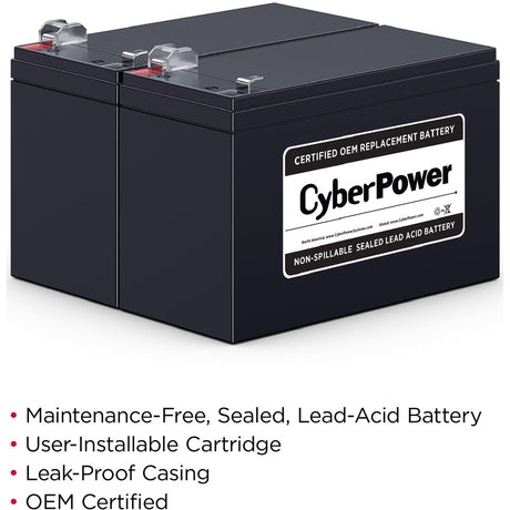 CyberPower RB1290X2 Replacement Battery Cartridge — RB1290X2