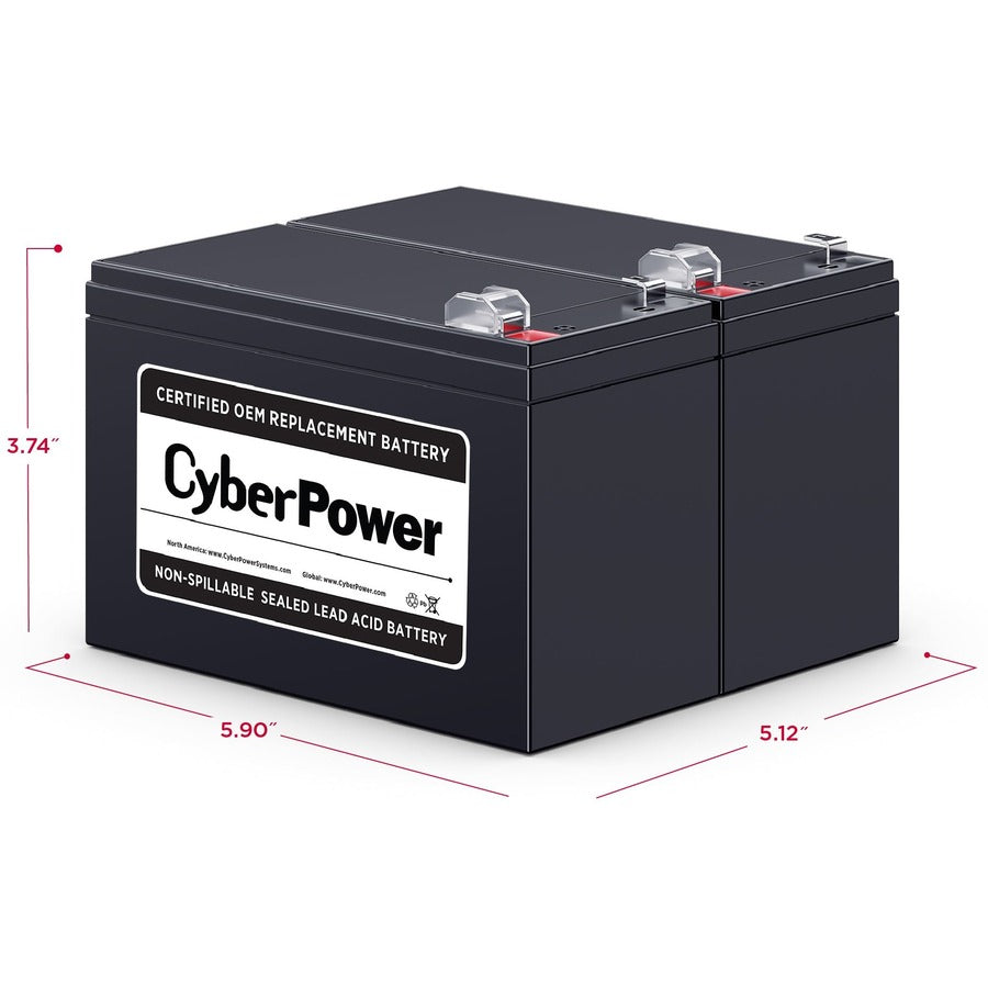 CyberPower RB1290X2 Replacement Battery Cartridge — RB1290X2