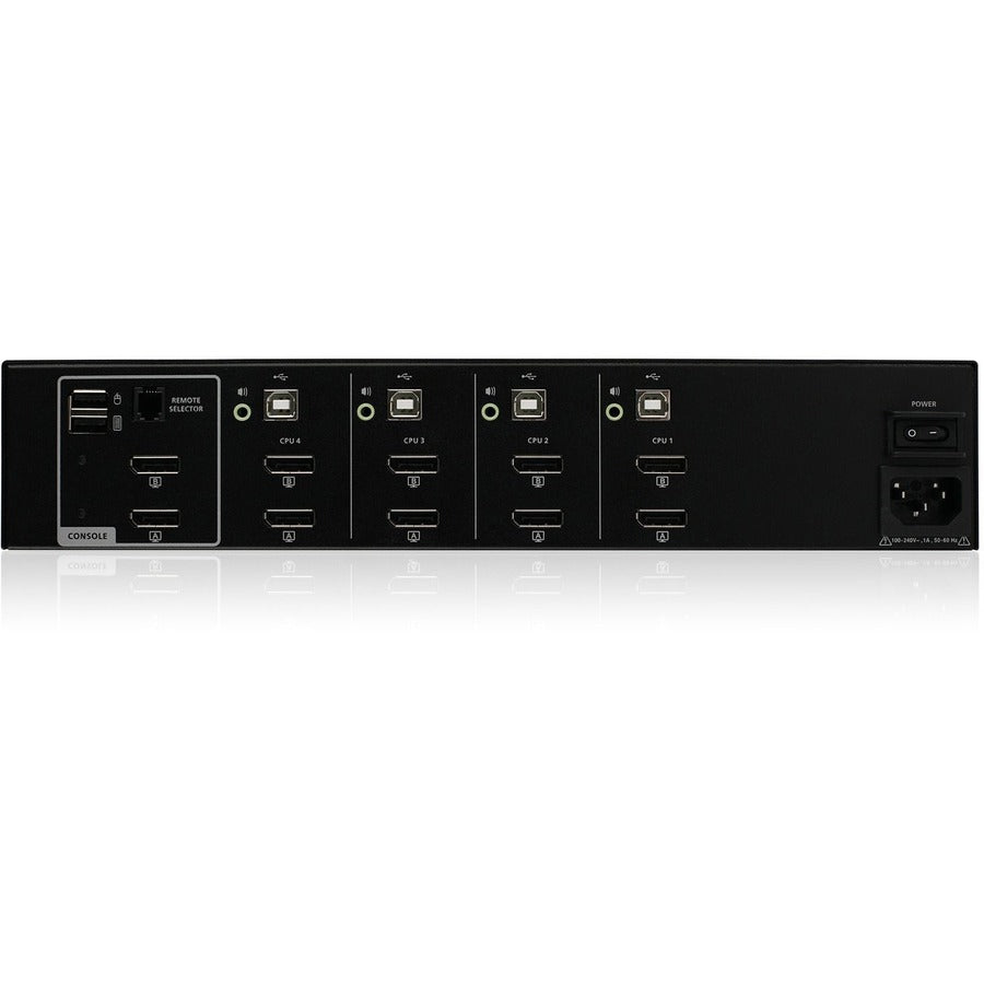 IOGEAR 4-Port Dual View DisplayPort/HDMI Secure KVM Switch w/Audio — GCS1424TAA4-UN