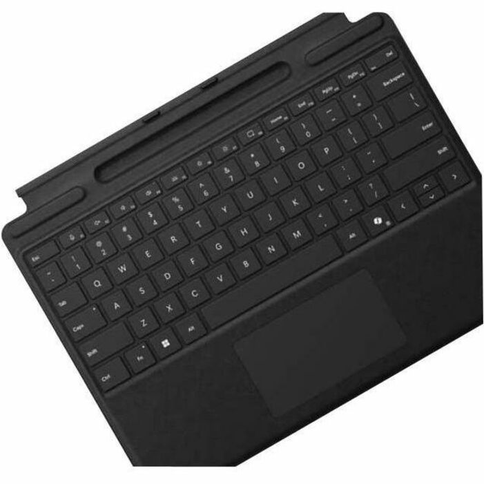 Microsoft Keyboard/Cover Case Microsoft Surface Pro 9, Surface Pro 8, Surface Pro 10, Surface Pro 11 Tablet - English Keyboard - Black — 8XB-00162