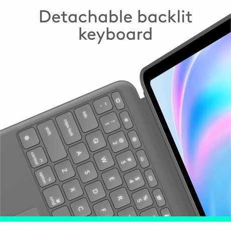 Logitech Combo Touch iPad Air 13-inch (M2 & M3)(2024 & 2025) Keyboard Case - Detachable backlit keyboard, Oxford Grey — 920-012608