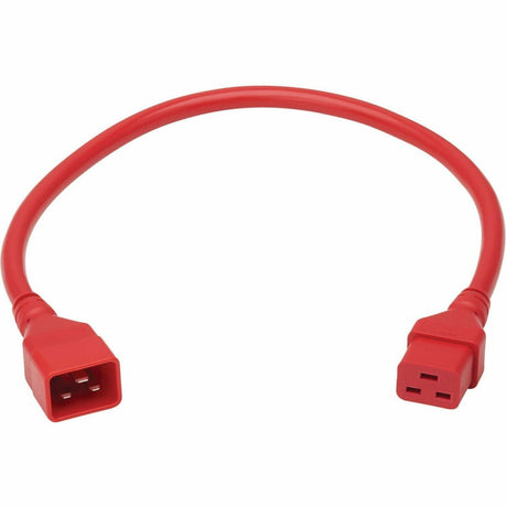 Eaton Tripp Lite Series Power Extension Cord, C20 to C19 - Heavy-Duty, 20A, 250V, 12 AWG, 2 ft. (0.6 m), Red — P036-002-ARD