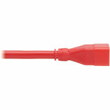 Eaton Tripp Lite Series Power Extension Cord, C20 to C19 - Heavy-Duty, 20A, 250V, 12 AWG, 2 ft. (0.6 m), Red — P036-002-ARD