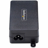 StarTech.com 1-Port 2.5GbE PoE+ Injector, Multi-Gigabit 10M/100M/1G/2.5G Ethernet, Midspan PoE/PoE+ (802.3af/802.3at), 30W, Unmanaged — AF212C-POE-INJECTOR