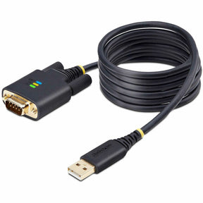 StarTech.com 6.6ft/2m USB to Null Modem Serial Adapter Cable, COM Retention, FTDI, RS232, Changeable DB9 Screws/Nuts, Windows/macOS/Linux — 1P6FFCN-USB-SERIAL