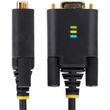 StarTech.com 6.6ft/2m USB to Null Modem Serial Adapter Cable, COM Retention, FTDI, RS232, Changeable DB9 Screws/Nuts, Windows/macOS/Linux — 1P6FFCN-USB-SERIAL