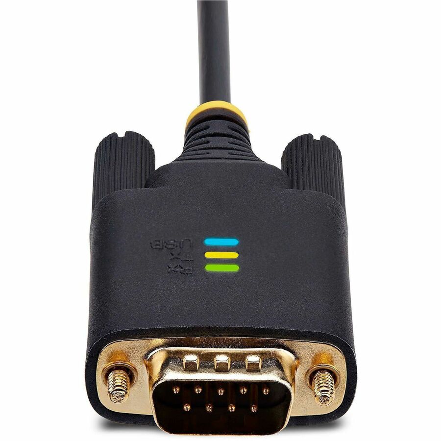 StarTech.com 6.6ft/2m USB to Null Modem Serial Adapter Cable, COM Retention, FTDI, RS232, Changeable DB9 Screws/Nuts, Windows/macOS/Linux — 1P6FFCN-USB-SERIAL