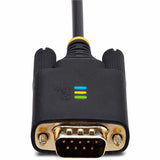 StarTech.com 6.6ft/2m USB to Null Modem Serial Adapter Cable, COM Retention, FTDI, RS232, Changeable DB9 Screws/Nuts, Windows/macOS/Linux — 1P6FFCN-USB-SERIAL