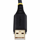 StarTech.com 6.6ft/2m USB to Null Modem Serial Adapter Cable, COM Retention, FTDI, RS232, Changeable DB9 Screws/Nuts, Windows/macOS/Linux — 1P6FFCN-USB-SERIAL