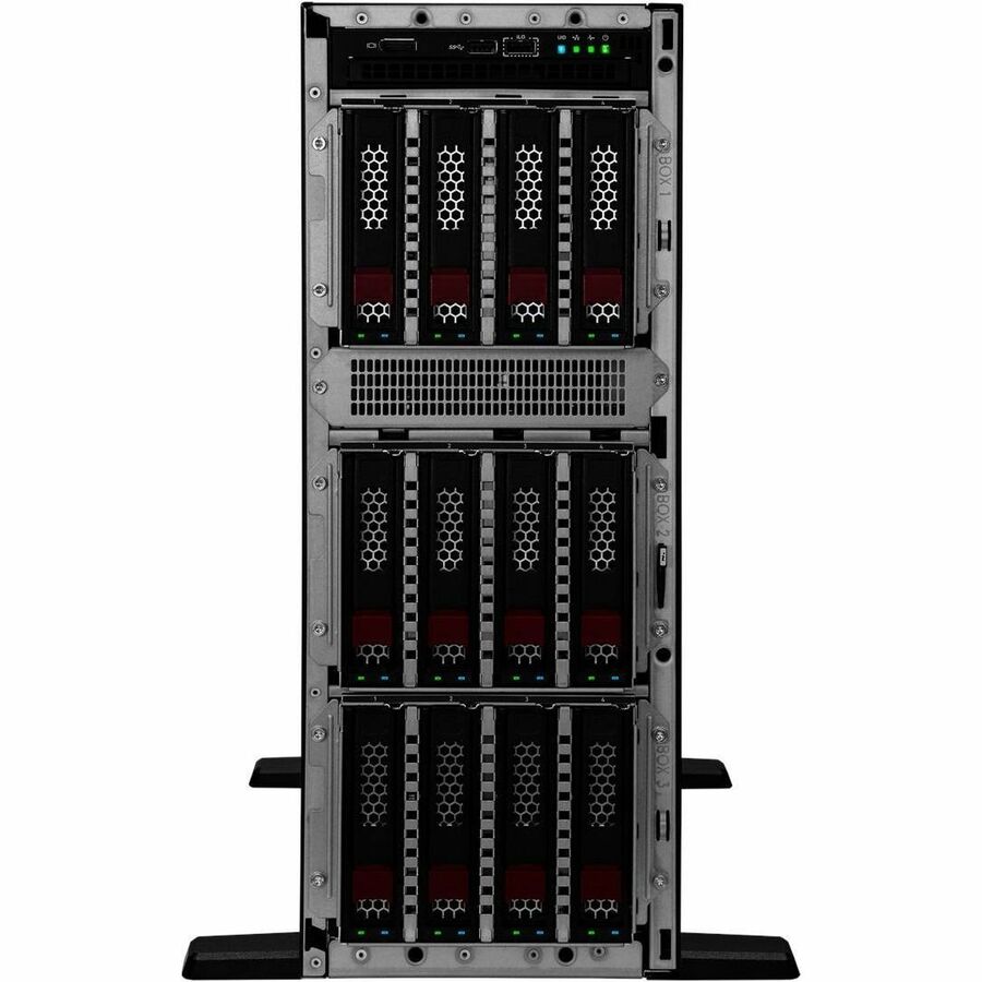 HPE SMART CHOICE ProLiant ML350 G11 4U Tower Server - 1 x Intel Xeon Silver 4514Y 2 GHz - 64 GB RAM - 960 GB SSD - (2 x 480GB) SSD Configuration - Serial Attached SCSI (SAS), Serial ATA Controller — P71688-005