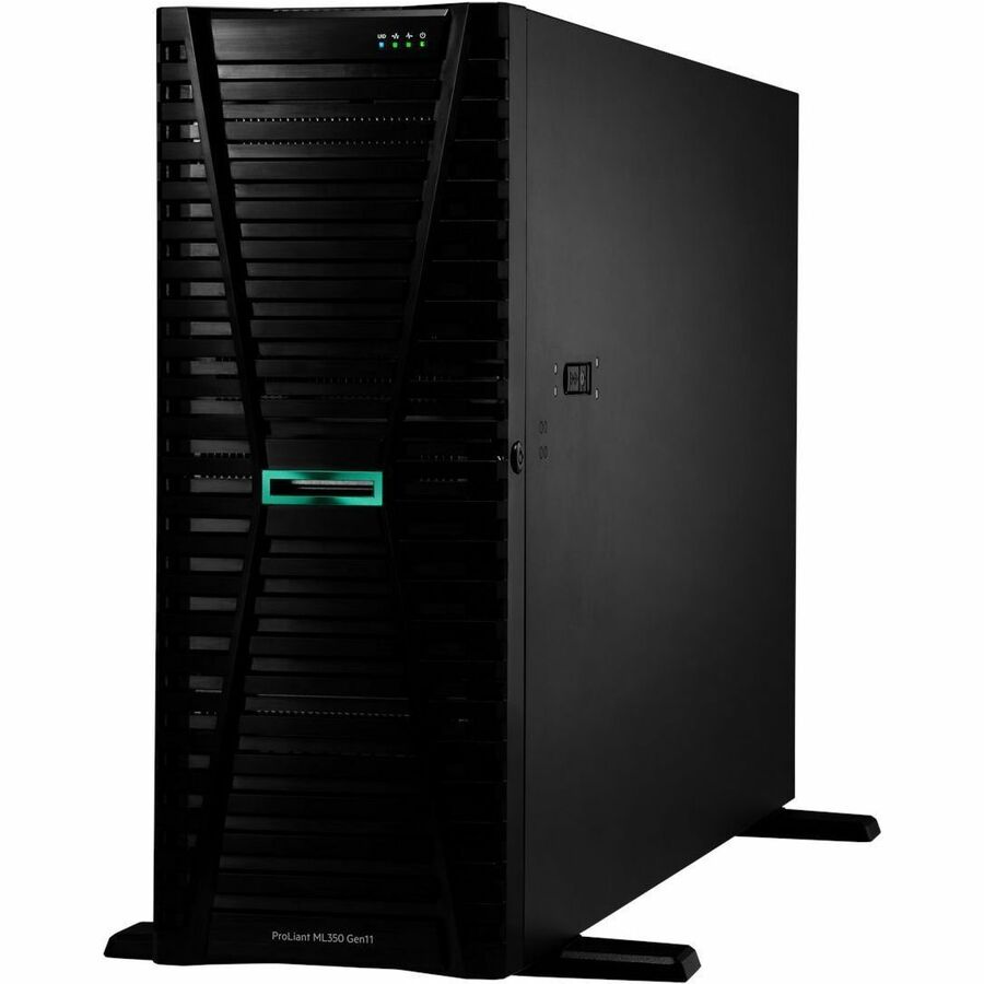 HPE SMART CHOICE ProLiant ML350 G11 4U Tower Server - 1 x Intel Xeon Silver 4514Y 2 GHz - 64 GB RAM - 960 GB SSD - (2 x 480GB) SSD Configuration - Serial Attached SCSI (SAS), Serial ATA Controller — P71688-005