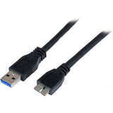 StarTech.com 1m (3ft) Certified SuperSpeed USB 3.0 (5Gbps) A to Micro B Cable - M/M — USB3CAUB1M