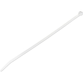 StarTech.com 10"(25cm) Cable Ties, 2-5/8"(68mm) Dia, 50lb(22kg) Tensile Strength, Nylon Self Locking Ties, UL Listed, 100 Pack, White — CBMZT10N