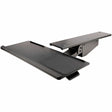 StarTech.com Under Desk Keyboard Tray, Height Adjustable Keyboard and Mouse Tray (10" x 26"), Ergonomic Computer Keyboard Tray w/Mouse Pad — KBTRAYADJ2